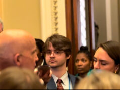 From skipping school to covering it: Kevin Eagleson joins NonDoc NonDoc reporter Kevin Eagleson participates in a media scrum outside of the House of Representatives.