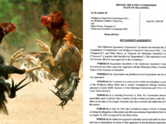 Gamefowl PAC ordered to dissolve, Chairman Anthony DeVore charged with cockfighting crime Oklahoma Gamefowl Commission PAC, Anthony DeVore charged