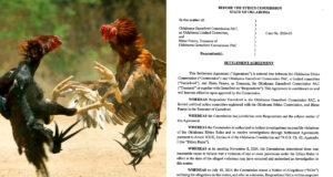 Gamefowl PAC ordered to dissolve, Chairman Anthony DeVore charged with cockfighting crime Oklahoma Gamefowl Commission PAC, Anthony DeVore charged