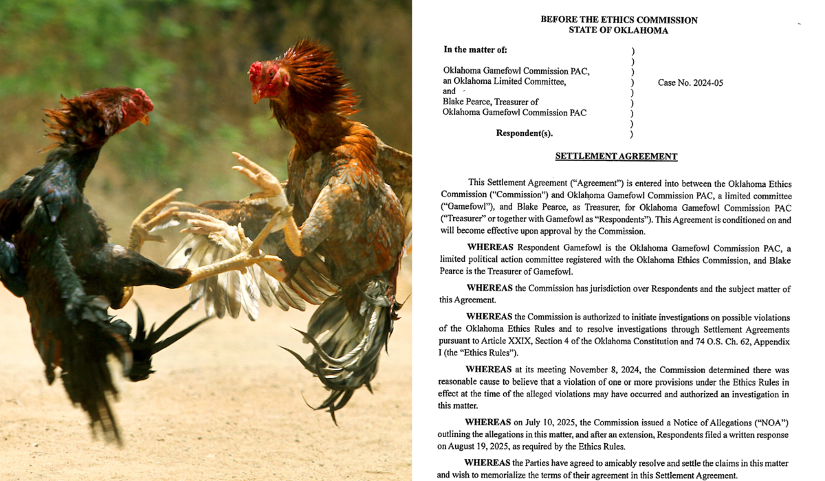 Oklahoma Gamefowl Commission PAC, Anthony DeVore charged