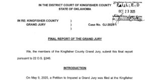 Kingfisher grand jury: Video evidence, testimony corroborate self-defense claim in 2020 shooting Benjamin Millis final report