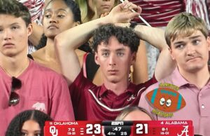 HH: Blocked kick, pick-6 send Alabama fans home sad sad Alabama fans, OU win