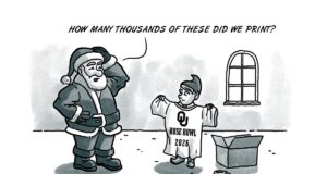 For a moment, it felt like a crimson and cream Christmas crimson and cream Christmas