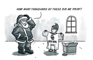 For a moment, it felt like a crimson and cream Christmas crimson and cream Christmas