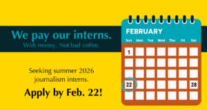 Apply for NonDoc’s 2026 internship program by Feb. 22 2026 summer journalism internship