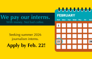 Apply for NonDoc’s 2026 internship program by Feb. 22 2026 summer journalism internship