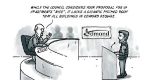 Housing might be nice, but only if the lines are good Edmond roofs, Gardenia Apartments