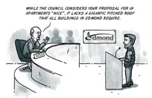 Housing might be nice, but only if the lines are good Edmond roofs, Gardenia Apartments