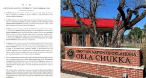 Choctaw Nation revises criminal code to note limited jurisdiction over non-Indians Choctaw criminal code