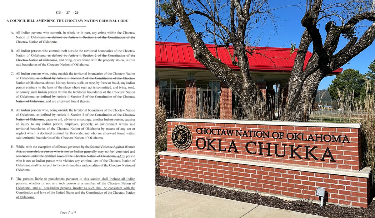 Choctaw criminal code