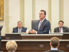 Stitt seeks ‘conservative state questions’ to limit Medicaid, snuff marijuana, appoint superintendent Kevin Stitt state questions pitched