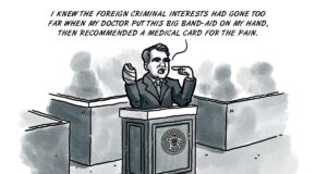 With wounded wing, Stitt suggests rolling back Medicaid expansion, medical marijuana Stitt hand